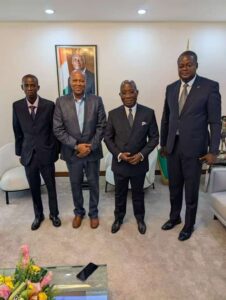 WOET delegation meeting the Minister of Foreign Affairs of Côte d’Ivoire in Abidjan
